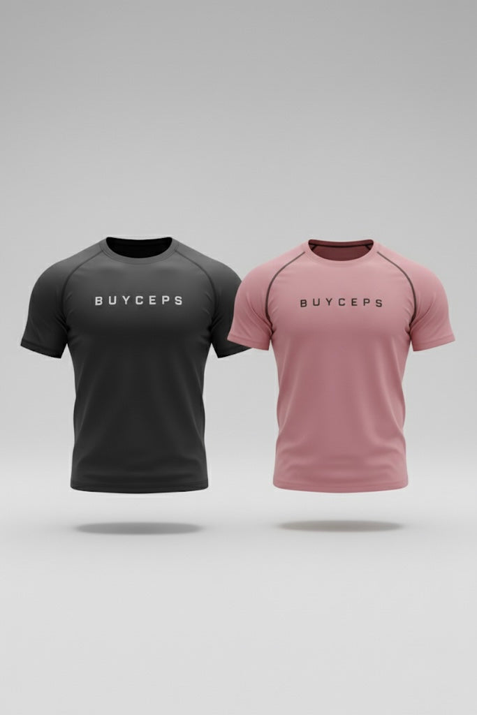 Compression Duo Pack — Flamingo Pink & Black