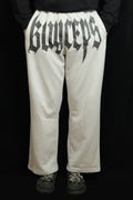 ASH GREY SWEATPANTS – BAGGY FIT, BLACK GRAPHIC