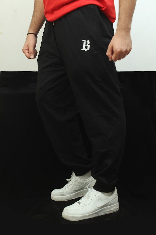 BUYCEPS COTTON JOGGERS BLACK