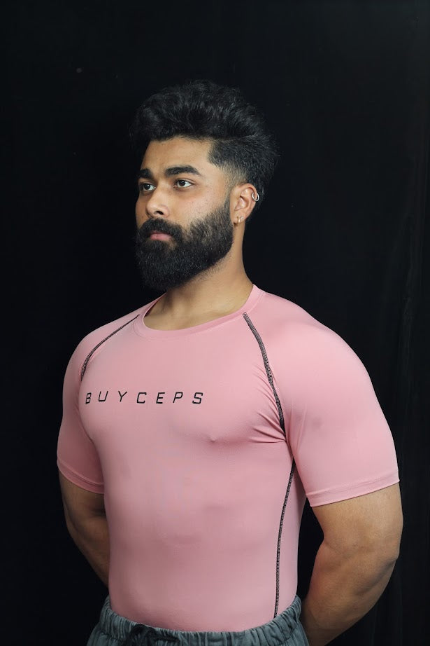 BUYCEPS COMPRESSION T-SHIRT FLAMINGO PINK