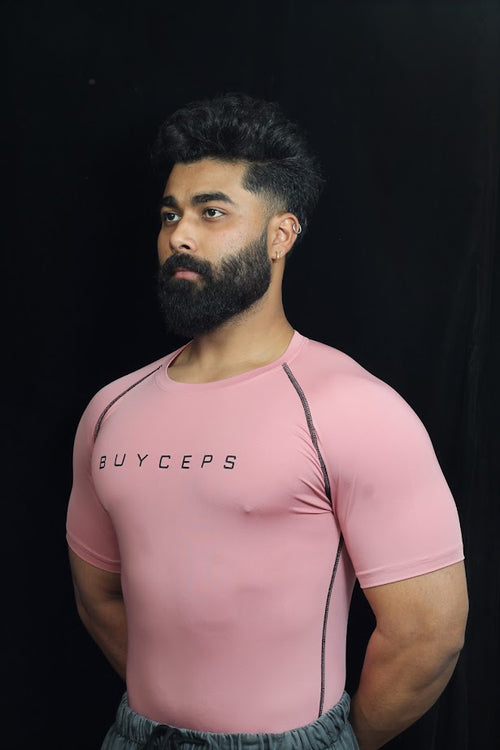 BUYCEPS COMPRESSION T-SHIRT FLAMINGO PINK